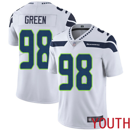 Seattle Seahawks Limited White Youth Rasheem Green Road Jersey NFL Football #98 Vapor Untouchable